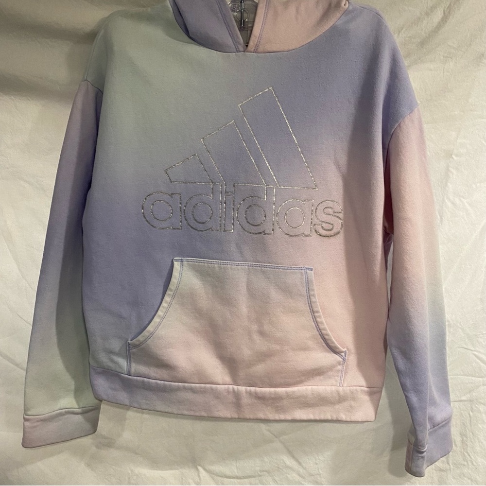 Adidas Large Pink/Purple Girls Hoodie